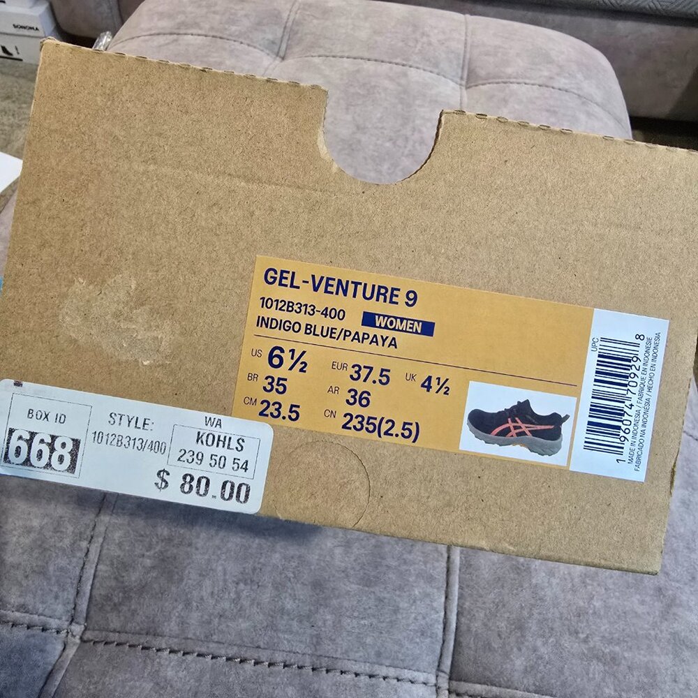 NWT ASICS GEL-Venture 9 Women's Trail Running Shoes Size 6.5 - Picture 9 of 9